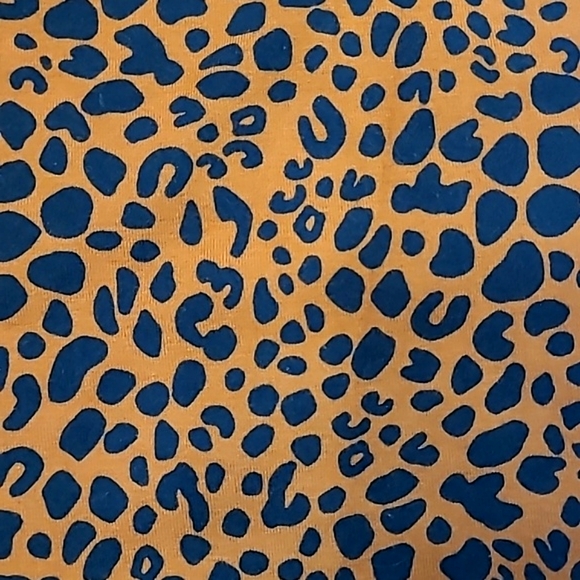 Lands' End Starfish Ankle Legging Leopard Print Mid Waist Rise Crop Yoga Pants - Picture 16 of 17